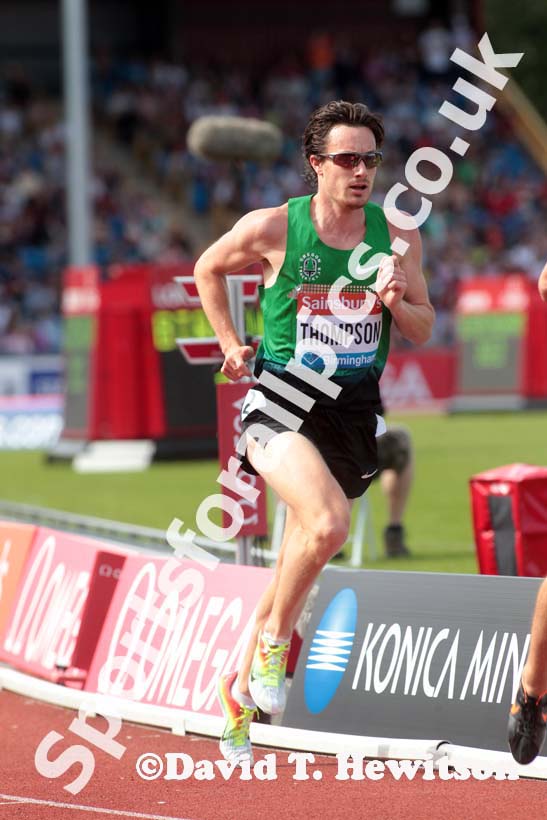 Chris Thompson (GB) 5000 metres at the IAAF Diamond League, Birmingham.